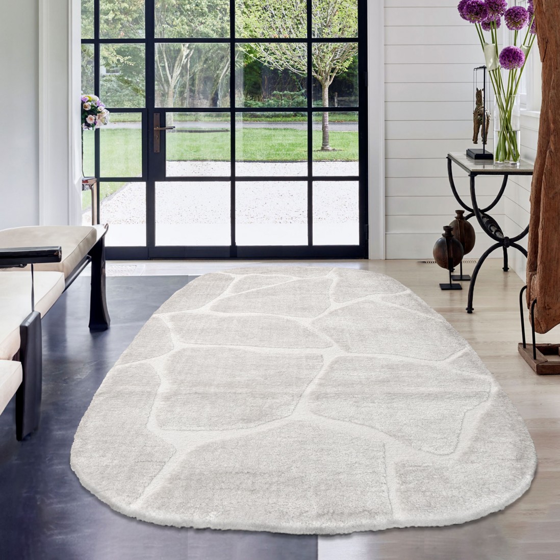 Modern Oval Rug Mori 14067/6191 Natural