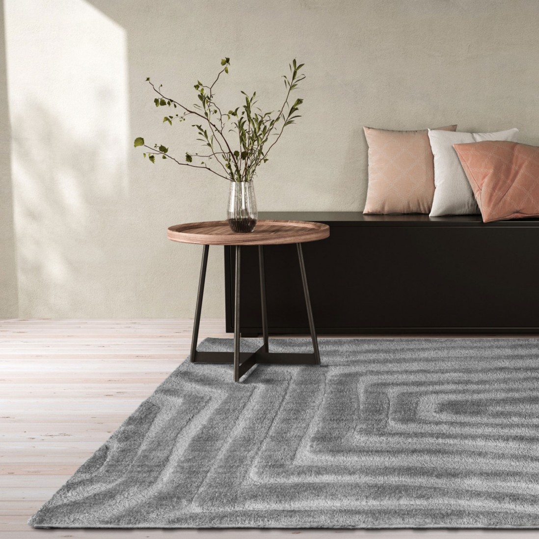 Modern Area Rug Nagano 13016/5171 Gray