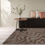 Modern Area Rug Nagano 13020/7222 Brown