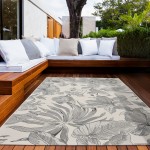 Alfombra Interior/Exterior Botanic Chenille 001 Blanco