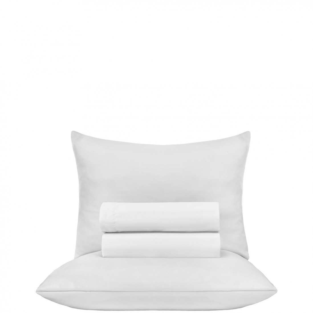 Jogo de Lenis Cama de Solteiro Micro 3 Peas Branco