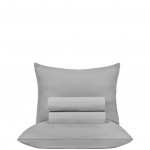 Micro 3 Piece Single Bed Set Gray