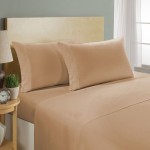 Juego de Sbanas Cama Individual Micro 3 Piezas Marrn Taupe