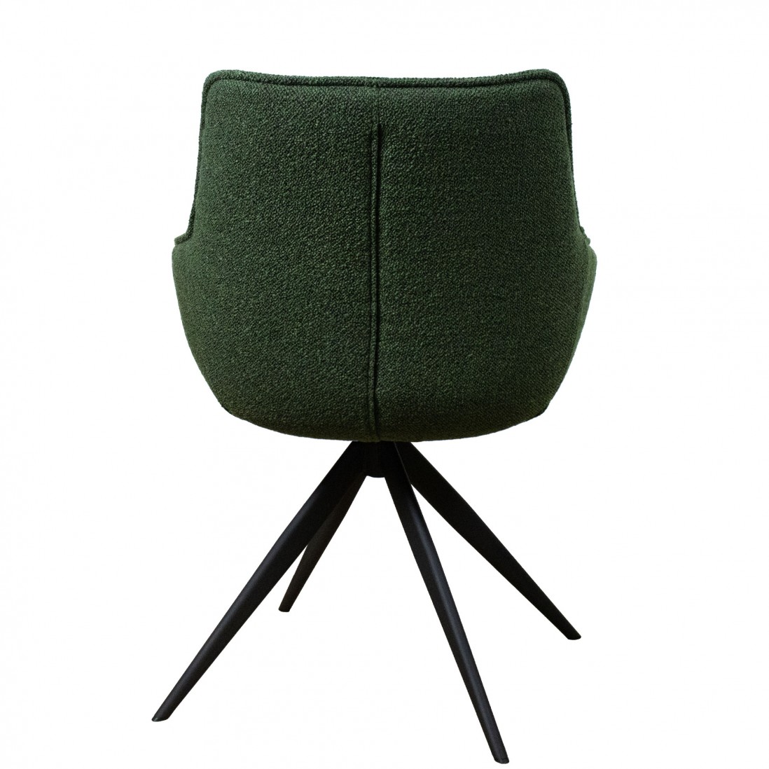 Silla de Comedor Giratoria de Tejido Dijon Verde