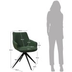 Swivel Dining Chair Dijon Green