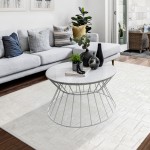 Modern Area Rug Bosco 866/001 White