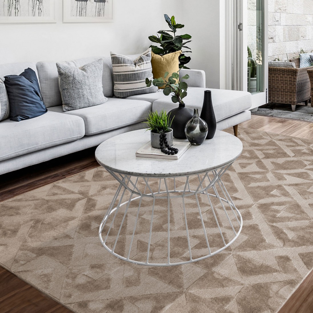 Alfombra Moderna Bosco 869/002 Beige