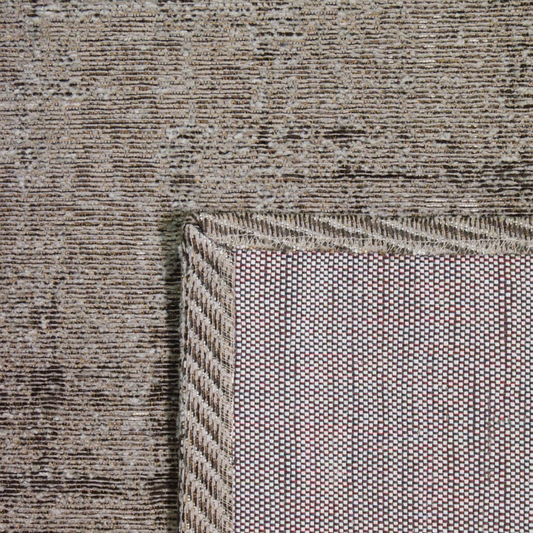 ANTIK CHENILLE GRUNGE METALLIC AREA RUG