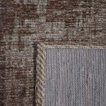 ANTIK CHENILLE GRUNGE BORDEAUX AREA RUG