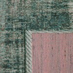 ANTIK CHENILLE GRUNGE EMERALD AREA RUG