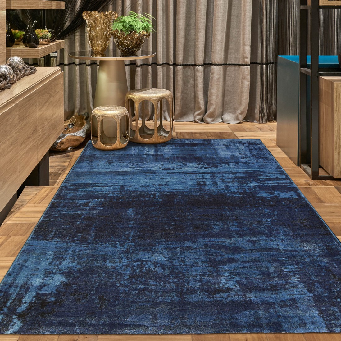 Alfombra Moderna Monetti 63378/5131 Azul