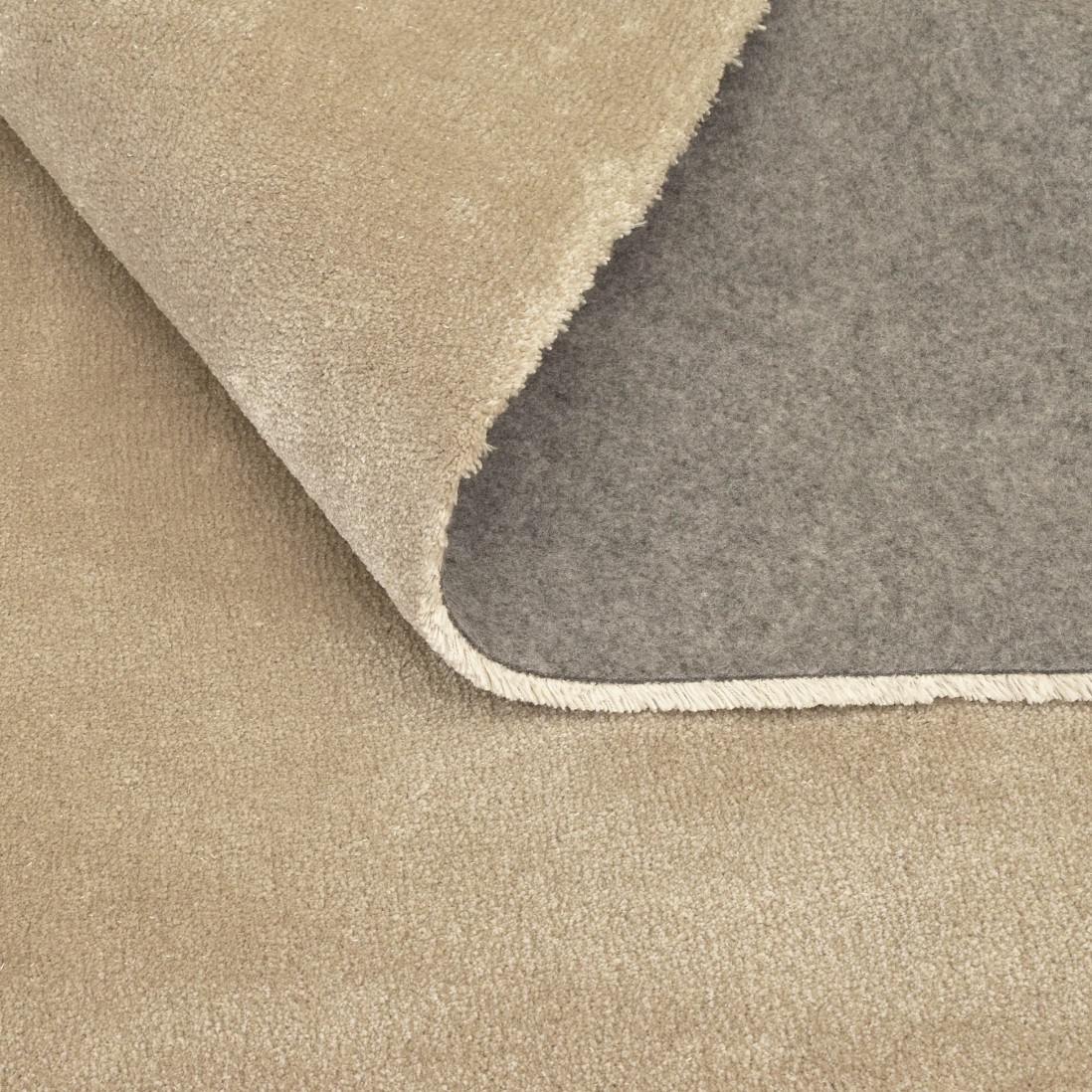 Plain Washable Rug Star 056 Beige