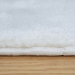 Plain Area Rug Griffe 001 White