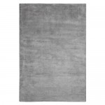 Plain Area Rug Griffe 017 Silver Gray