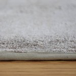 Plain Area Rug Griffe 017 Silver Gray