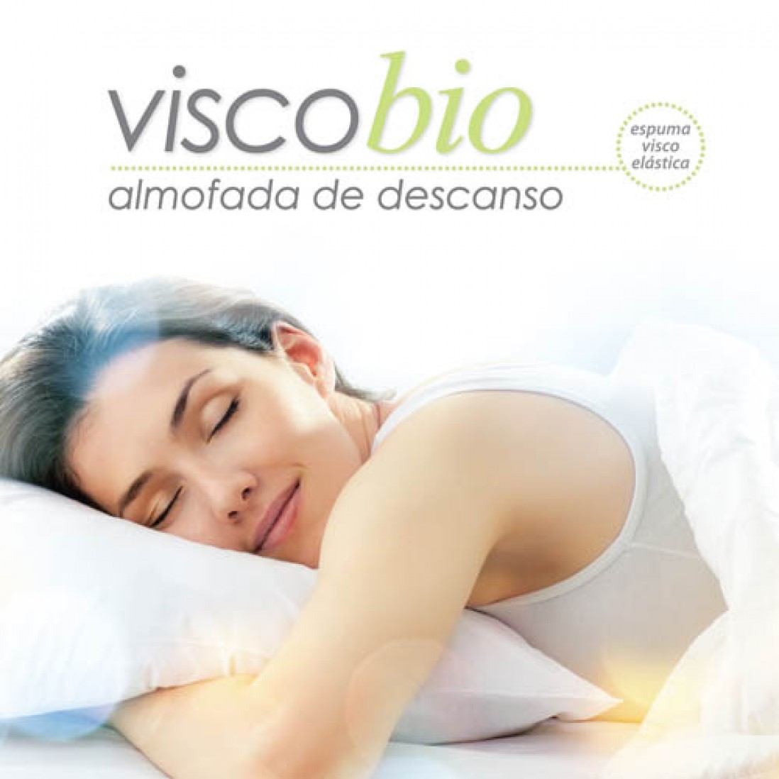 Almofada de Descanso Viscoelstica Viscobio Branco