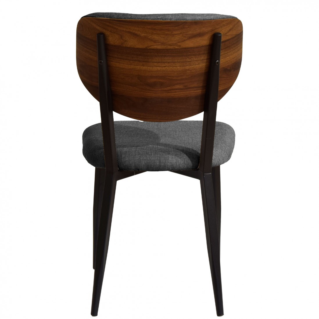 Wooden and Fabric Dining Chair Pantin Gray