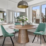 Walnut Round 135cm Dining Table Pictor