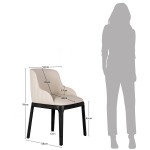 Dining Polyskin Chair Toulouse Beige/Black