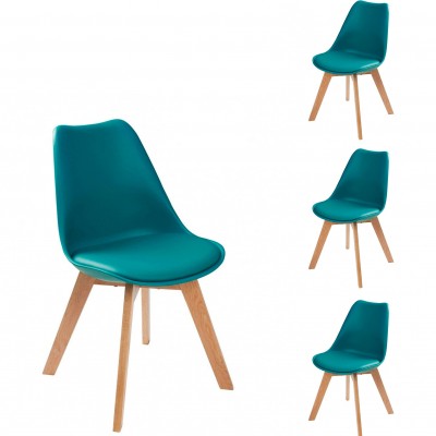 Nordic Kitchen Chair Scandinave Blue - Pack 4 Nordic Kitchen Chair Scandinave Blue - Pack 4