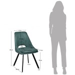 Fabric Dining Chair Loriente Green