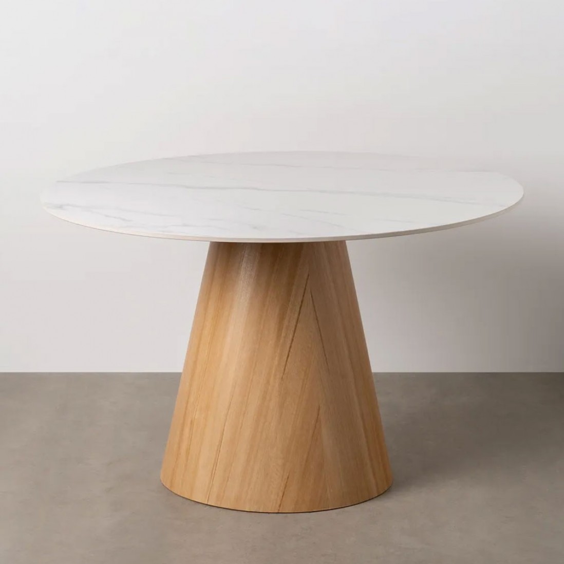 Mesa de Comedor de Madera/Metal 351 Blanca/Marrn