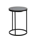 Metal/Glass Auxiliary Table 959 Black