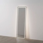 Rectangular Metal Mirror With Lighting 554