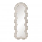 Wooden Floor Mirror 658 Beige