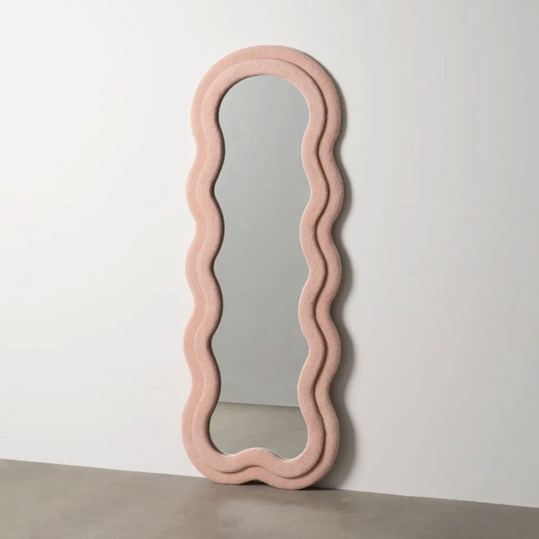 Wooden Floor Mirror 658 Pink