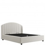 Cama de Casal com Arrumao Aragon Creme