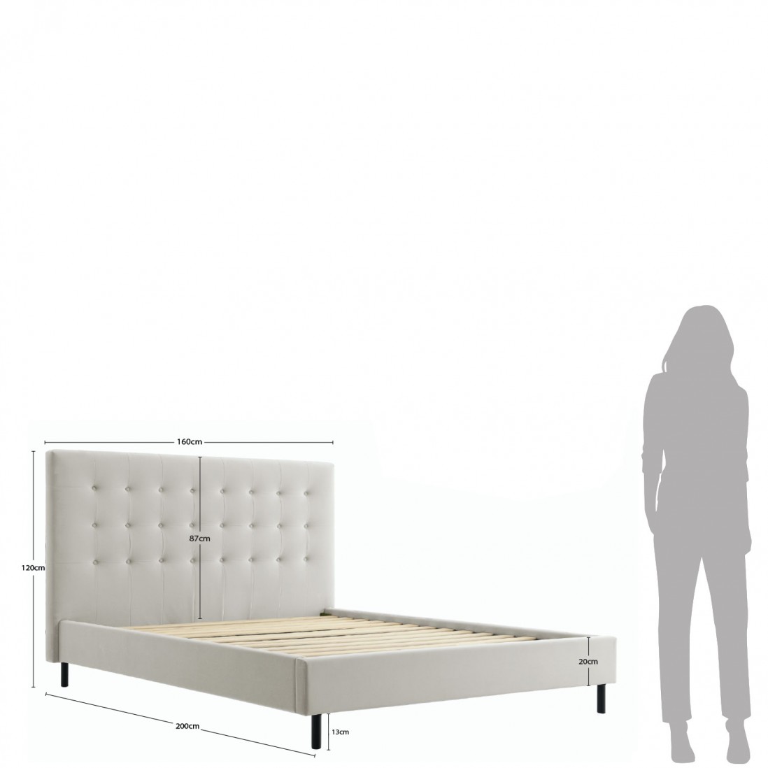 Cama de Casal Tormes Creme