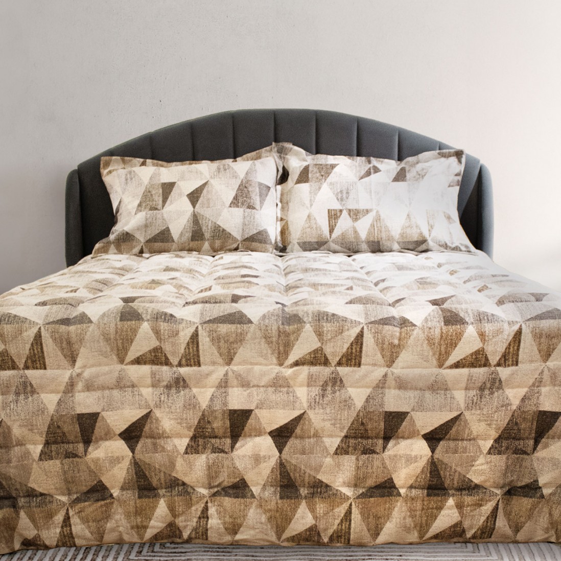 Nara Double Bed Bedspread Geometric Orange