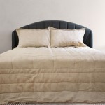 Elena Jacquard Double Bedspread Beige