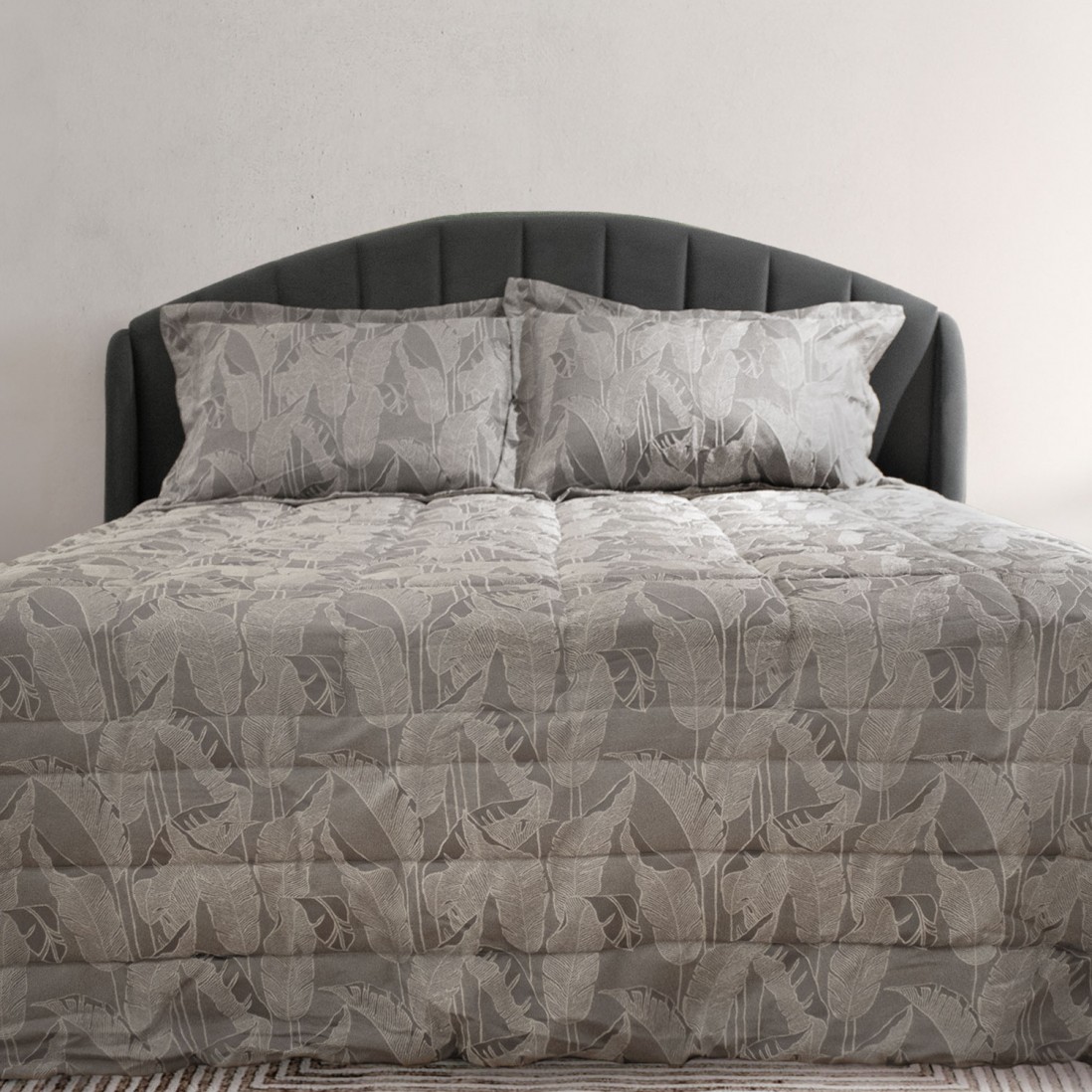 Edredn Double Jacquard Elena Gris