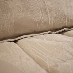 Elena Jacquard Double Bedspread Beige