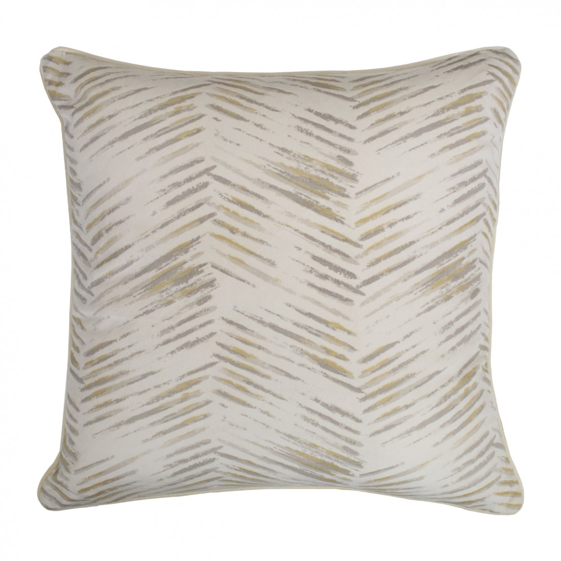 Soft Sparkle Abstract Decorative Cushion Square Natural Beige