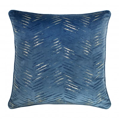 Soft Sparkle Abstract Decorative Cushion Square Blue