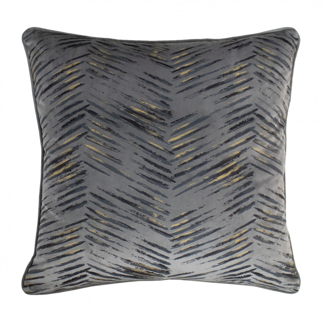 Soft Sparkle Abstract Decorative Cushion Square Gray