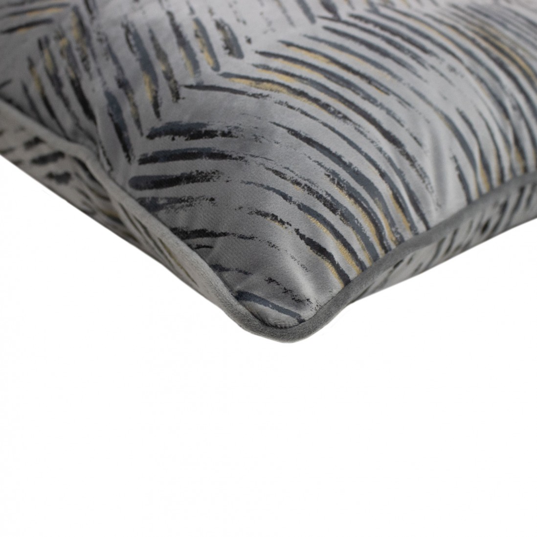 Soft Sparkle Abstract Decorative Cushion Square Gray