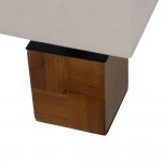 Lmpara de Mesa de Madera 425 Marrn