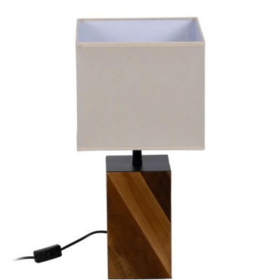 Wooden Table Lamp 426 Brown