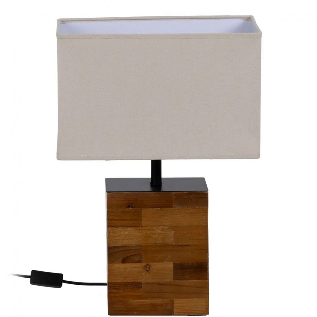 Wooden Table Lamp 427 Brown