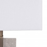 Metal and Marble Table Lamp 117 Gray/Golden