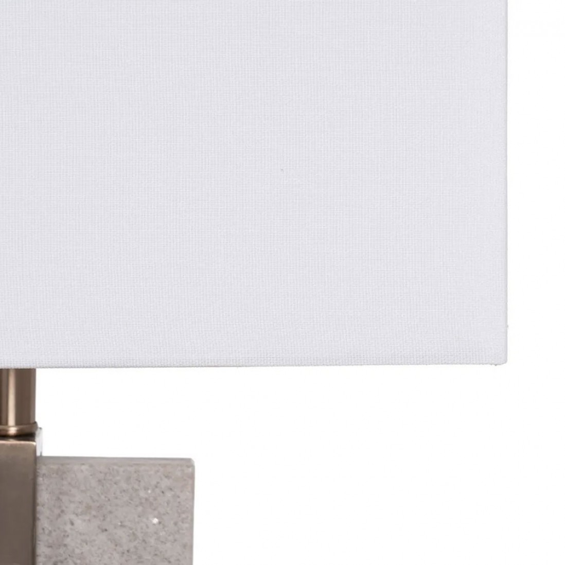 Metal and Marble Table Lamp 117 Gray/Golden