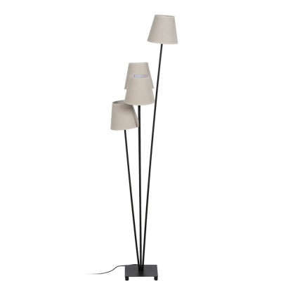 Iron Floor Lamp 621 Brown/Cream