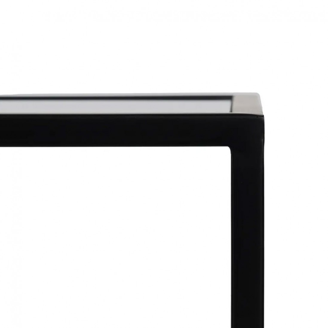 Metal and Glass Console 958 Black