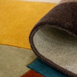 Geometric Wool Area Rug Cripto Multicolor