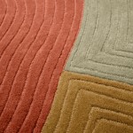 Irregular Wool Area Rug Pebble 192 Multicolor