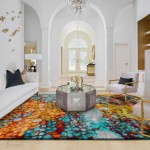 Abstract Area Rug Chameleon 010 Multicolor